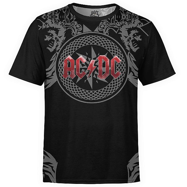 Camiseta masculina AC/DC Estampa Digital AC DC md06