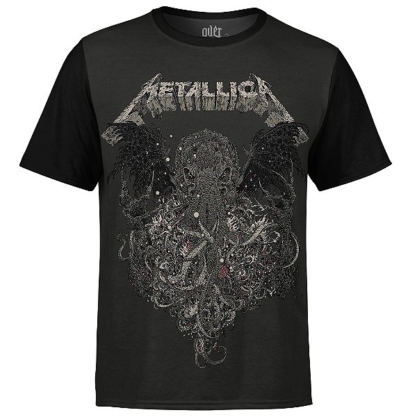 Camiseta masculina Metallica Estampa digital md02