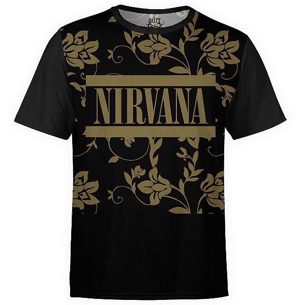 Camiseta masculina Nirvana Estampa digital md01
