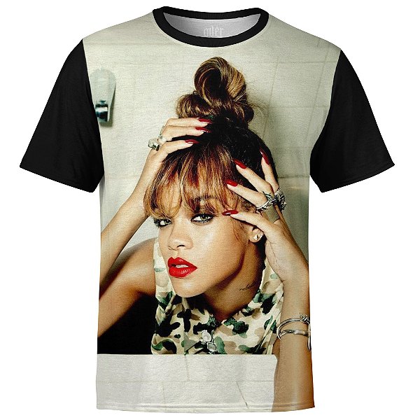 Camiseta masculina Rihanna Estampa digital md03