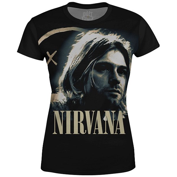 nirvana camisa feminina