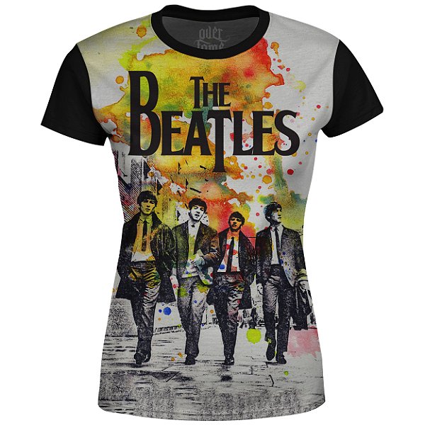 Camiseta Baby Look The Beatles Estampa digital md01