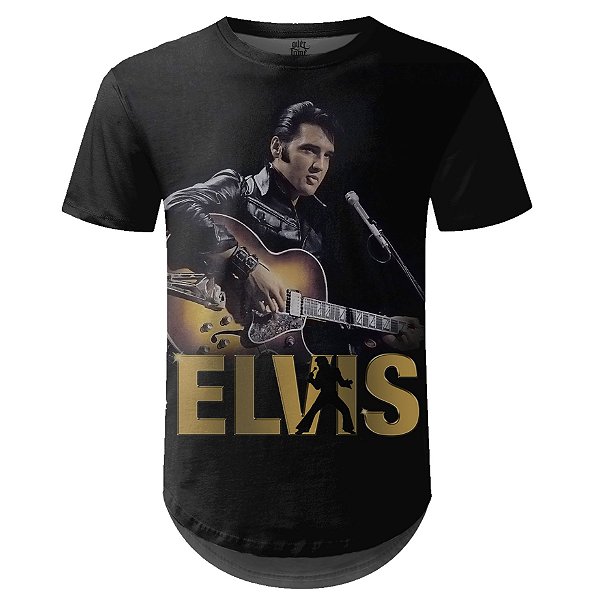 Camiseta Masculina Longline Elvis Presley md03