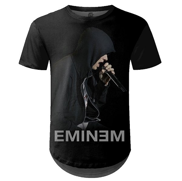 Camiseta Masculina Longline Eminem Estampa digital md02