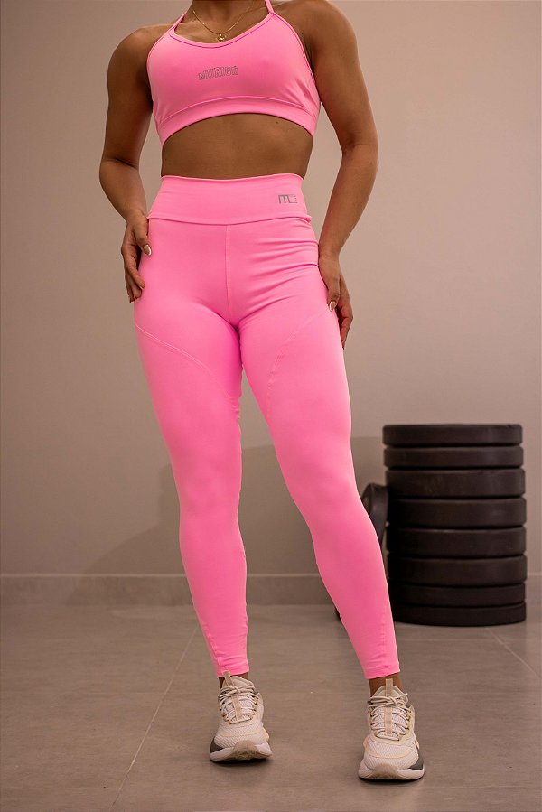 Legging de Treino Feminina Murigú For All Sports Fresh Rosa Claro