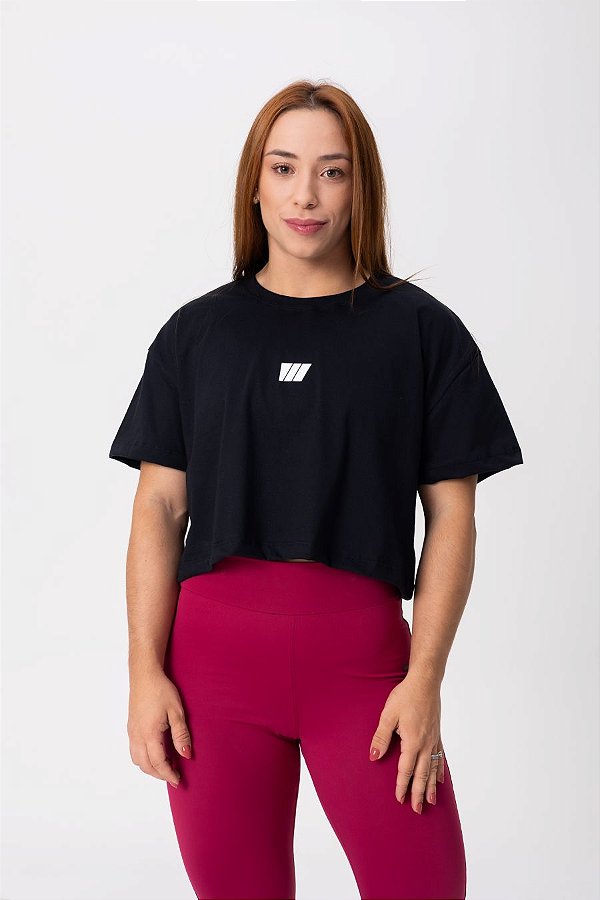 Cropped Oversized Preto - WEIV