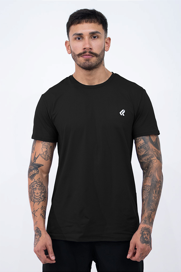 Camiseta Dry Poliamida Preto
