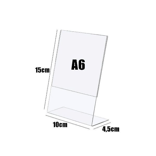 Display de Acrílico Transparente A6