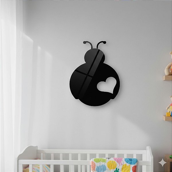 Pet Linha Decorativa em Acrílico - Joaninha