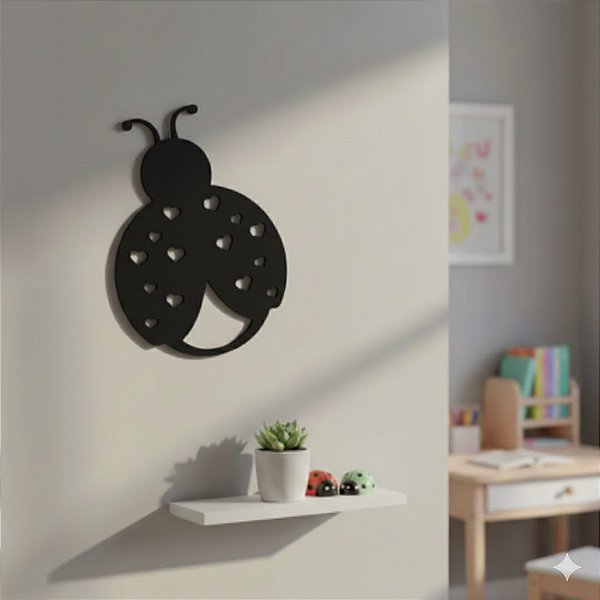 Pet Linha Decorativa em Acrílico - Joaninha