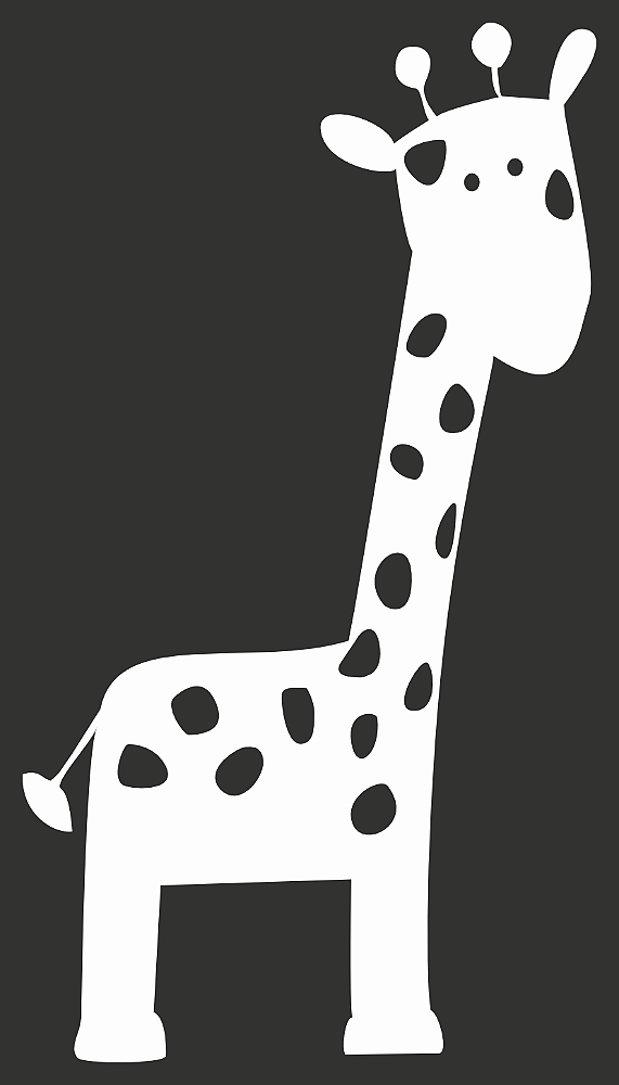 Pet Linha Decorativa em Acrílico - Girafa