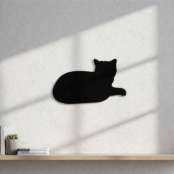 Placa Decorativa Gato 1 em Acrílico