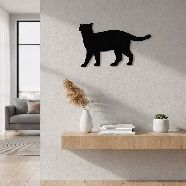 Placa Decorativa Gato 4 em Acrílico