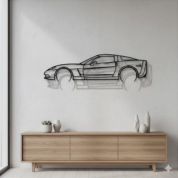 Quadro Vazado BMW Z4 E89 em Acrílico Preto 2mm