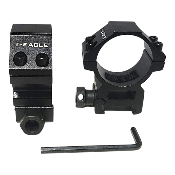 Mounts T-Eagle Standart Para Lunetas Tubo de 30mm - Trilhos 20mm - Medidas na Imagem