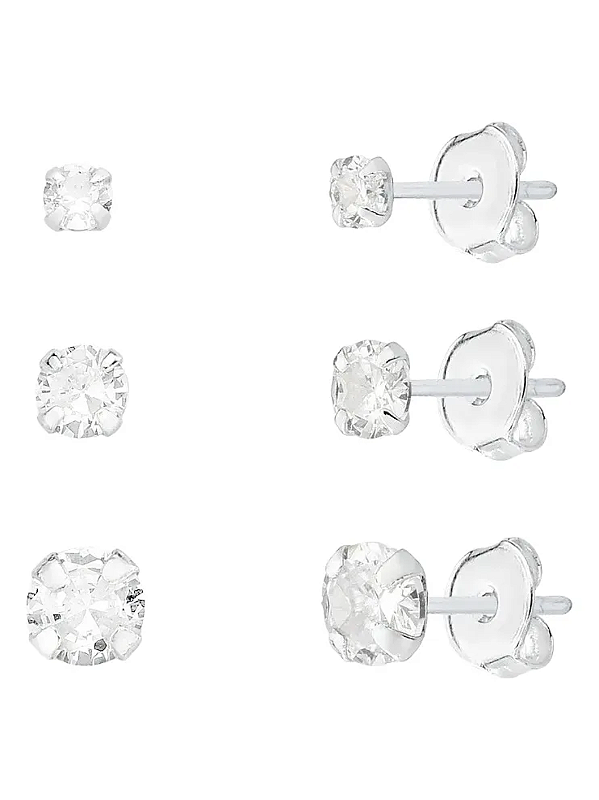 Trio Ponto de Luz Redondo em Prata 925 - Khlóris