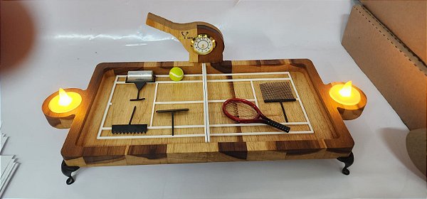 Mini Quadra de Tênis Decorativa: Relaxamento, Decoração e Estilo em um Só Produto