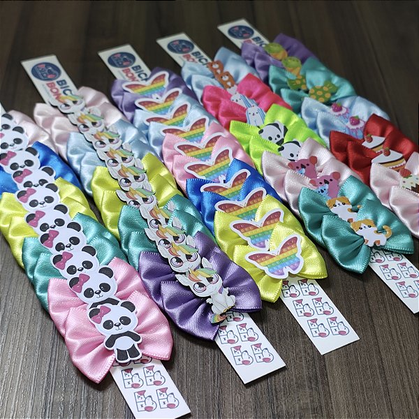 Laço Pet M com enfeite cartonado 10 unidades