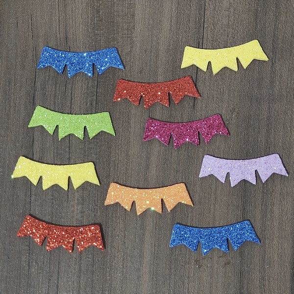 Adesivo pet Festa Junina Bandeirinhas 20 unidades