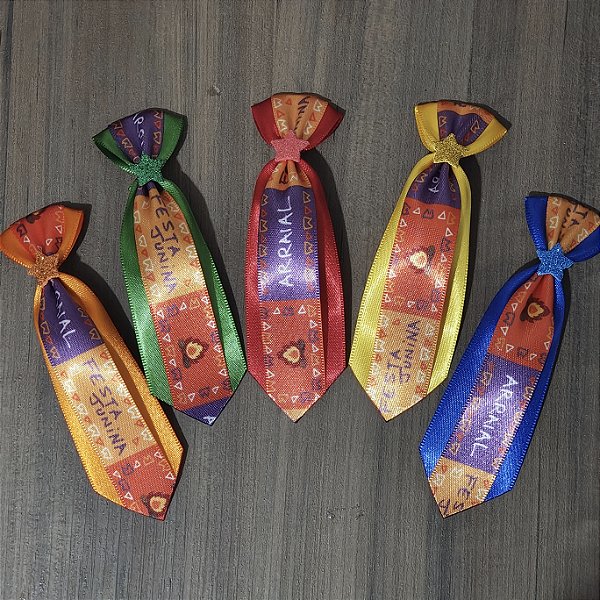 Gravata M Arraial Dupla 10 unidades