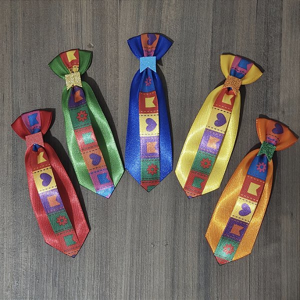 Gravata M Junina Dupla 10 unidades