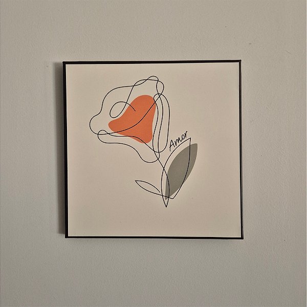 Quadro de Aço Duna Oliva Amor