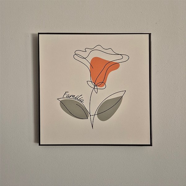 Quadro de Aço Duna Oliva Família