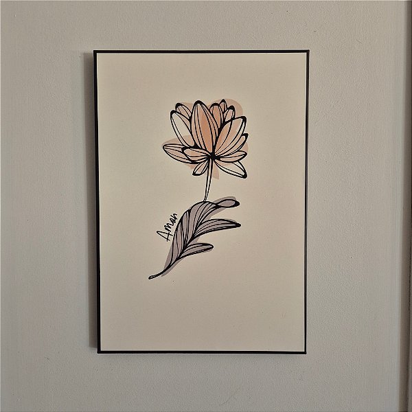 Quadro de Aço Outono Amor