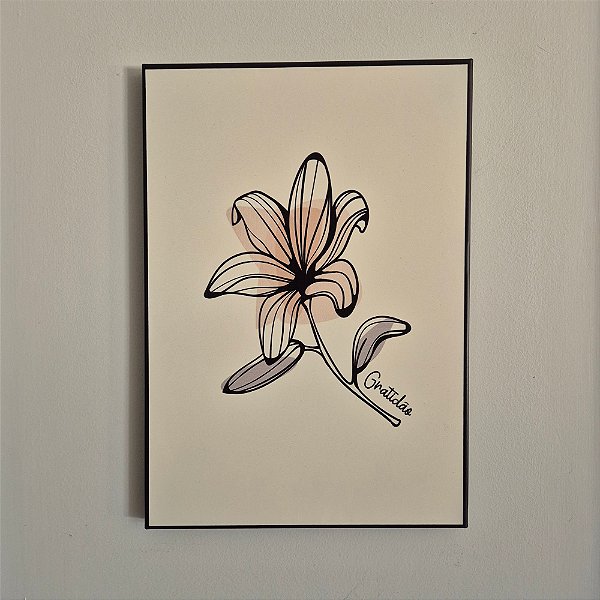 Quadro de Aço Outono Gratidão