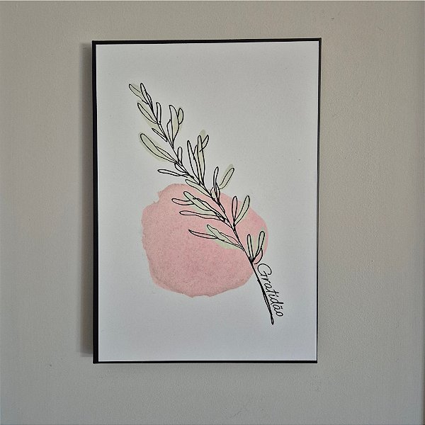 Quadro de Aço Primavera Gratidão