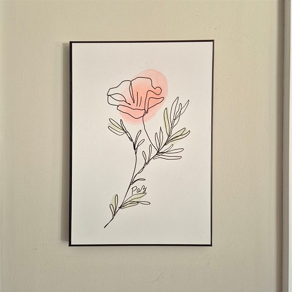 Quadro de Aço Primavera Paz