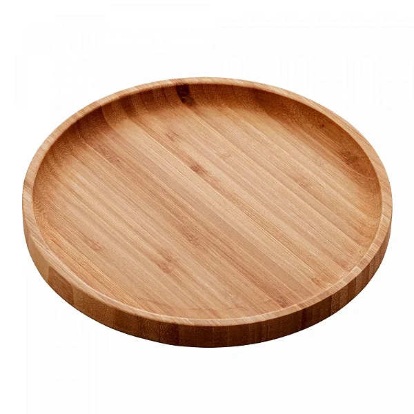 Bandeja de Bambu Round 20cm x 20cm x 2cm