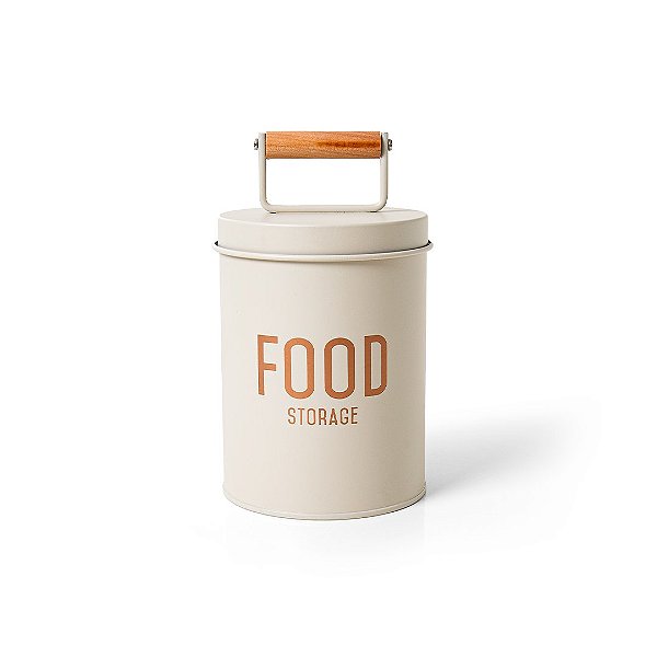 Porta Condimentos de Bambu e Aço 20cm Enjoy Areia – Organizador de Temperos