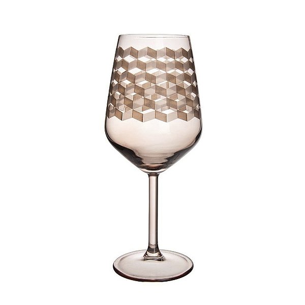 Taça Geo 490 ml Fume