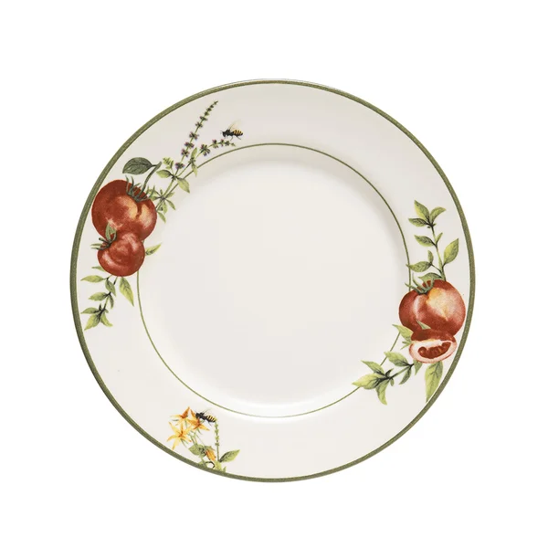 Prato Raso Aquarelle Pomodoro e Basilico