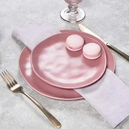 Jogo de Jantar Organic Terracota em Cerâmica – Pratos Rasos e de Lanche | Conjuntos 4 e 6