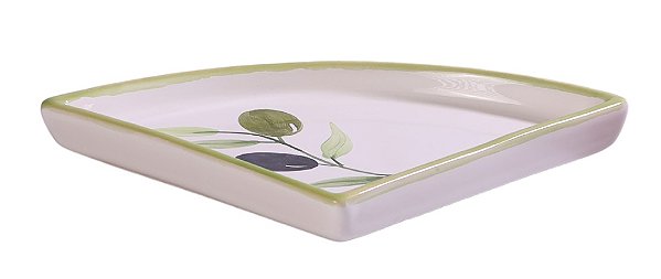 Pedaço de Melancia Azeitoninhas Kitchen em Cerâmica Decorativa Pintada à Mão
