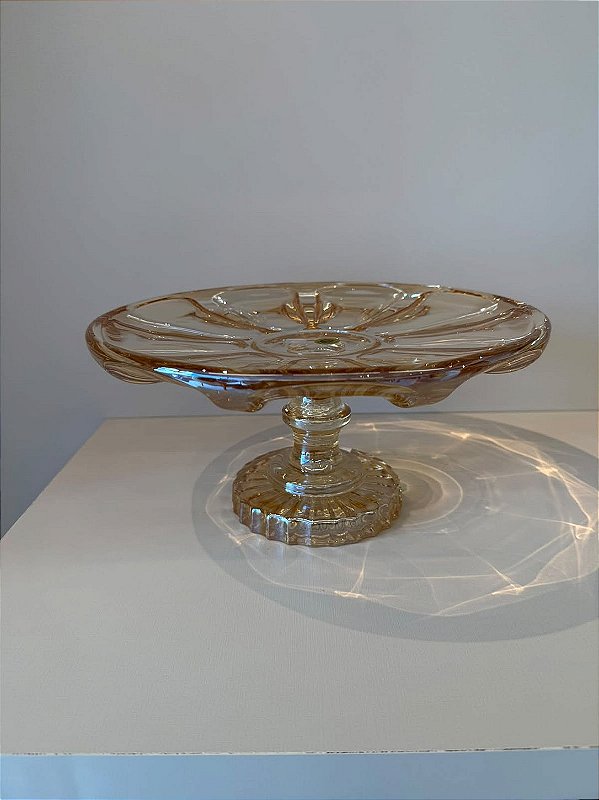 Boleira Lumière em Vidro Champagne