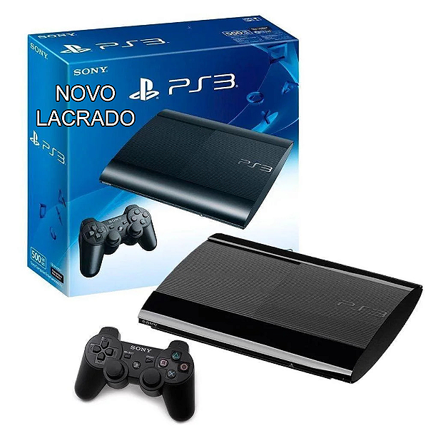 Playstation 3 Super Slim 500GB Novo Lacrado, Garantia E Nf-e