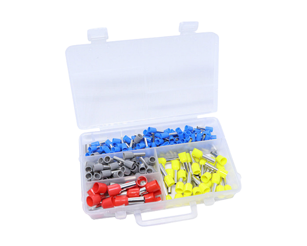 Kit Terminal Ilhós Tubular 2,5-4,0-6,0-10mm Organizador - 200 Peças