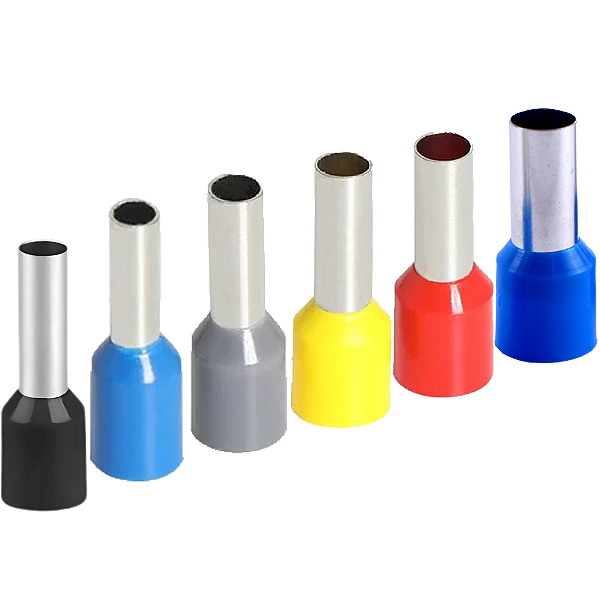 Terminal Tubular Ilhós simples 1,5 2,5 4 6 10 16 kit 600 peças