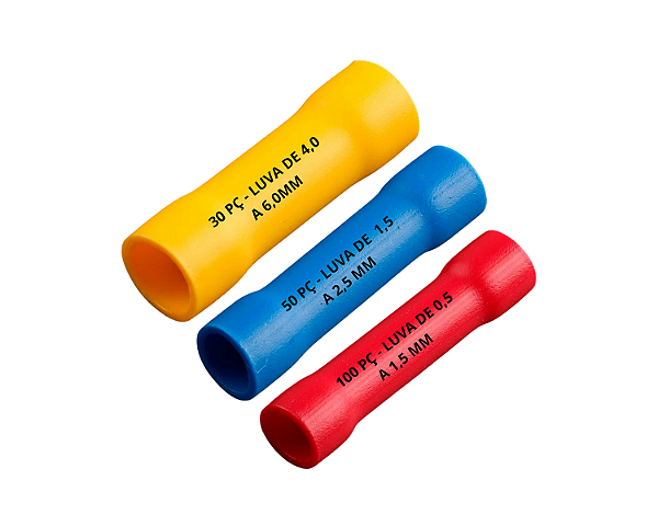 Terminal Derivação Luva de Emenda 0,5–6,0 mm² – Kit 180 Unidades