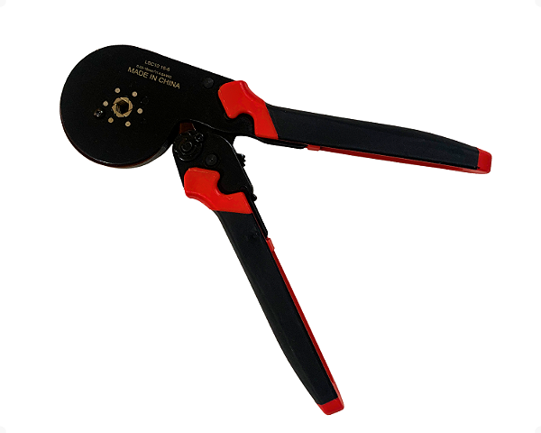 Alicate de Crimpar Terminal Ilhós Sextavado 0,25–16 mm² com Catraca