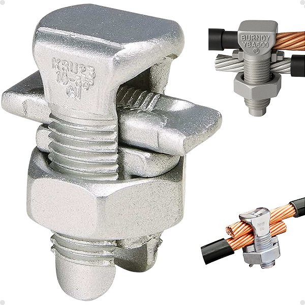CONECTOR SPLIT BOLT PARAFUSO FENDIDO BIMETÁLICO 16MM ESTANHADO 1 PEÇA