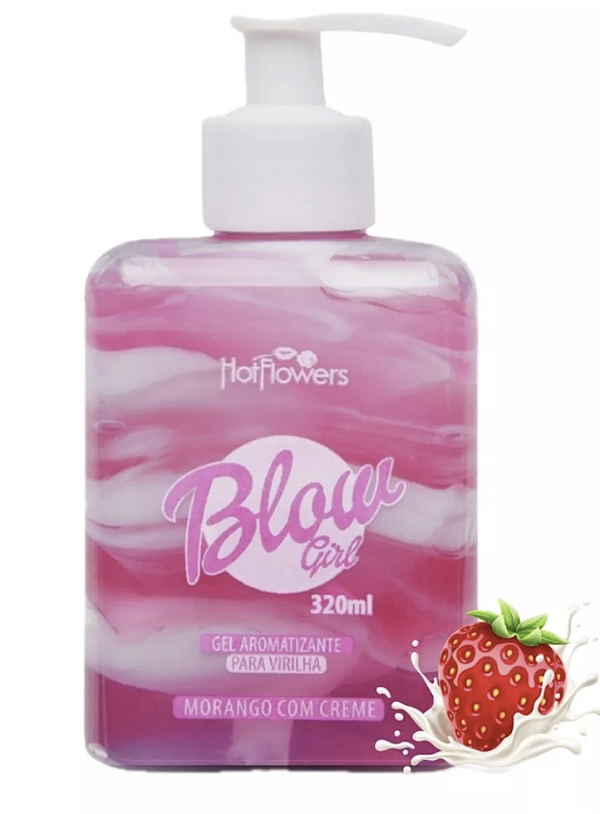 Blow Girl Aromatizante Gel E Creme Morango 320ml