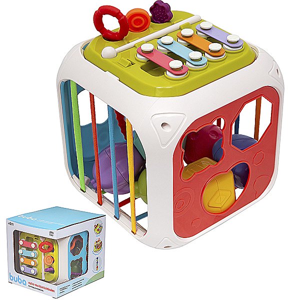 Cubo De Atividades 7 Em 1 Brinquedo Infantil 17236 - Buba