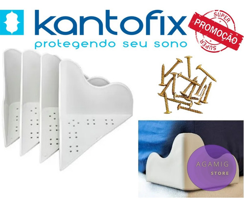 Kantofix  Cantoneira Fixador De Colchão Cama Box Cor Branca