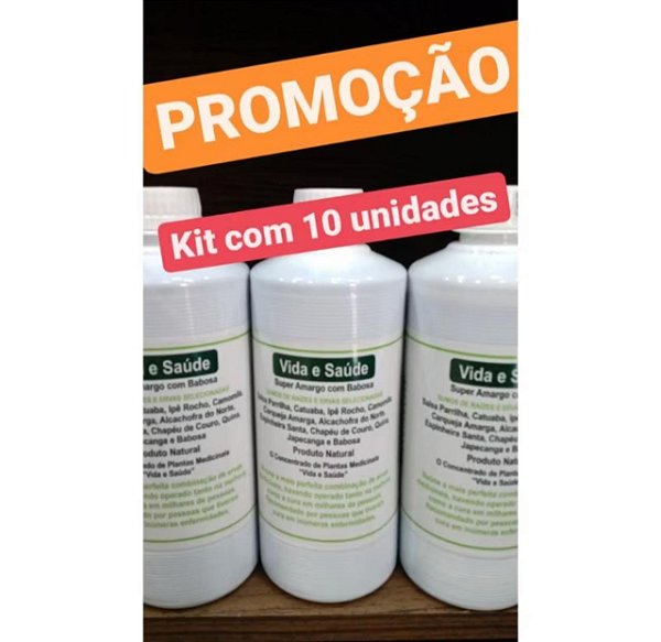 kit 10 Vida e Saúde Amargo com Babosa