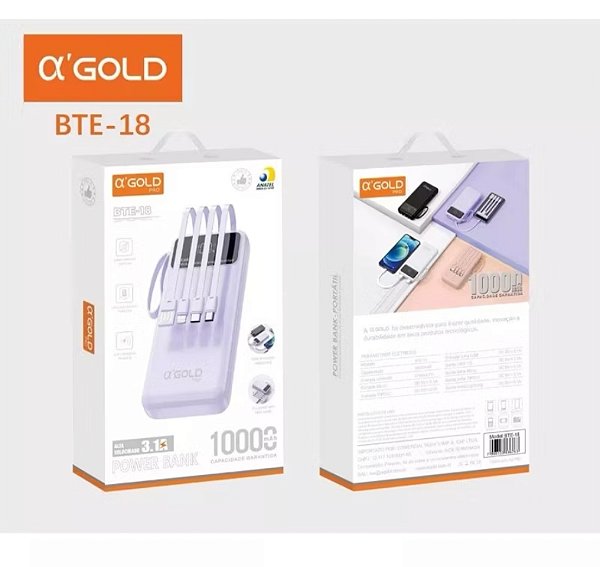 POWER BANK ( CARREGADOR PORTÁTIL) 10000 mah