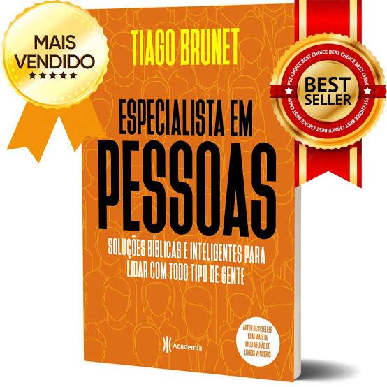 Livro Especialista em Pessoas - Tiago Brunet - Edição Pocket
